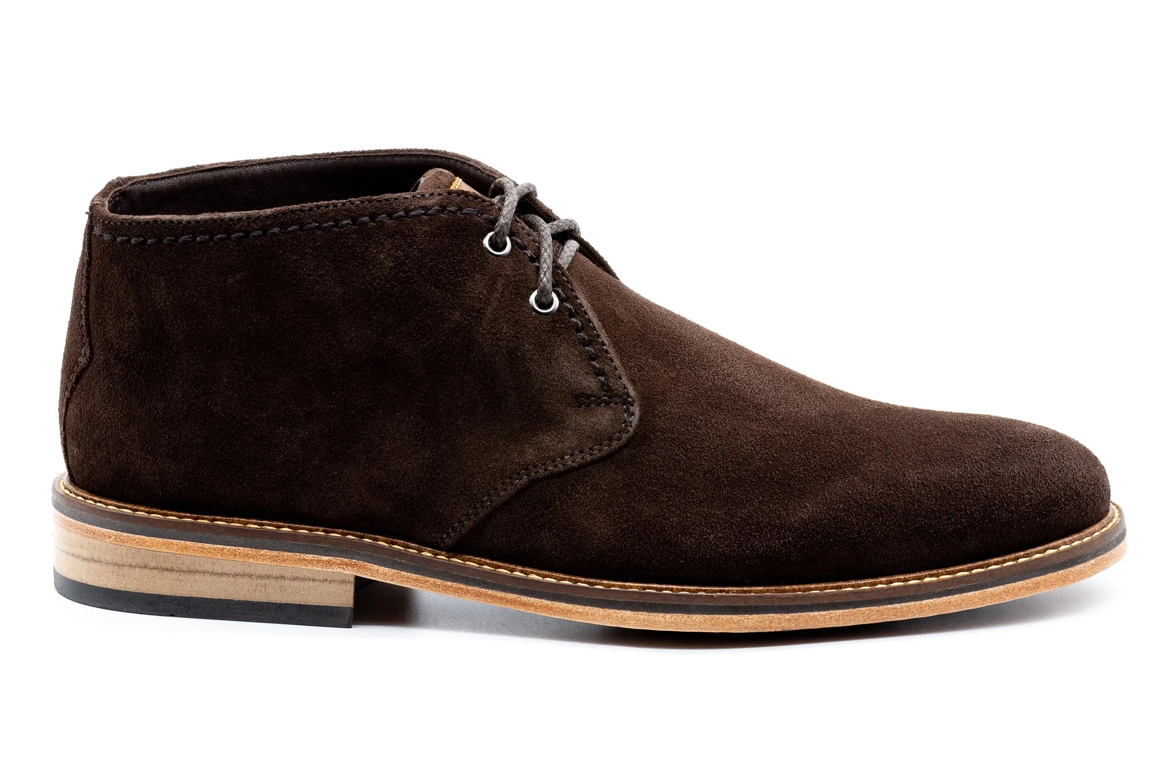 Ernest Safari Kudu Suede Chukka Boots - Walnut