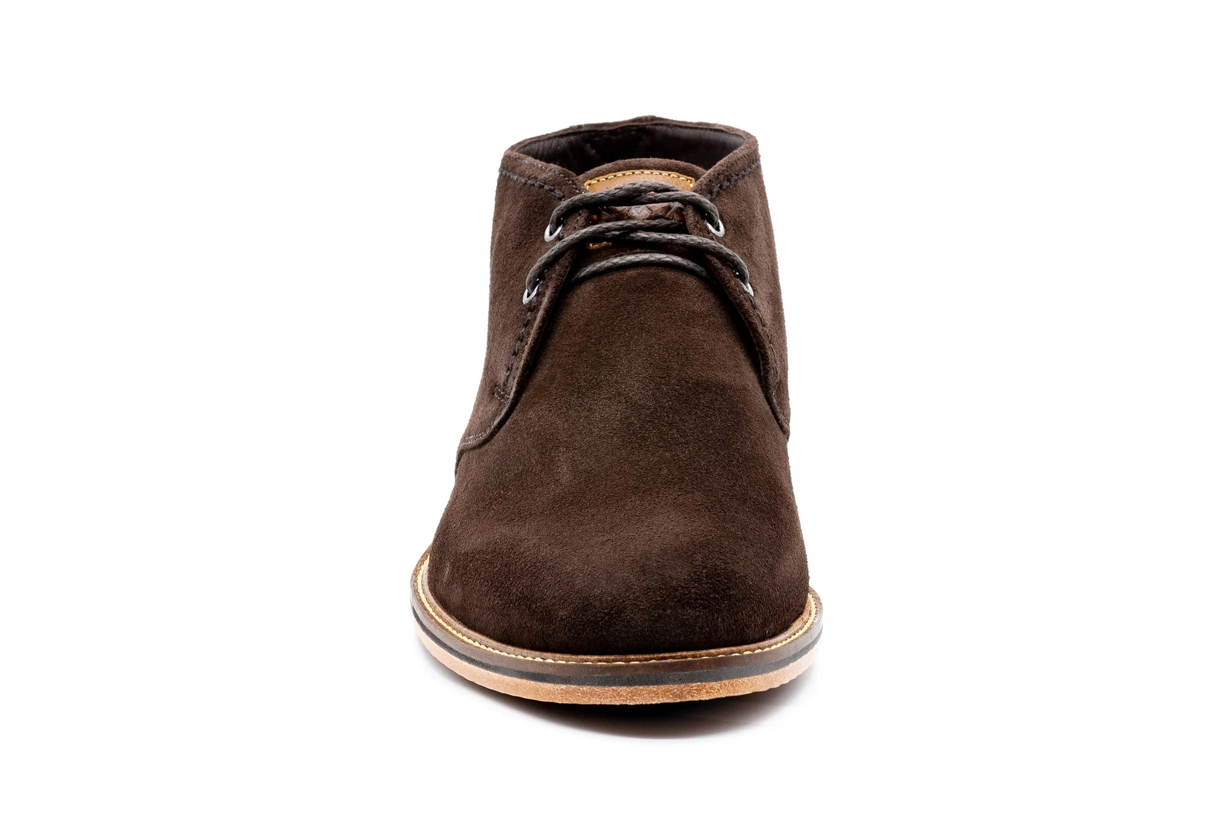 Ernest Safari Kudu Suede Chukka Boots - Walnut