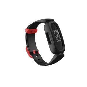 Fitbit Ace 3 Fitness Tracker, Oled, Touchscreen, Waterproof, Bluetooth, Black/Racer Red