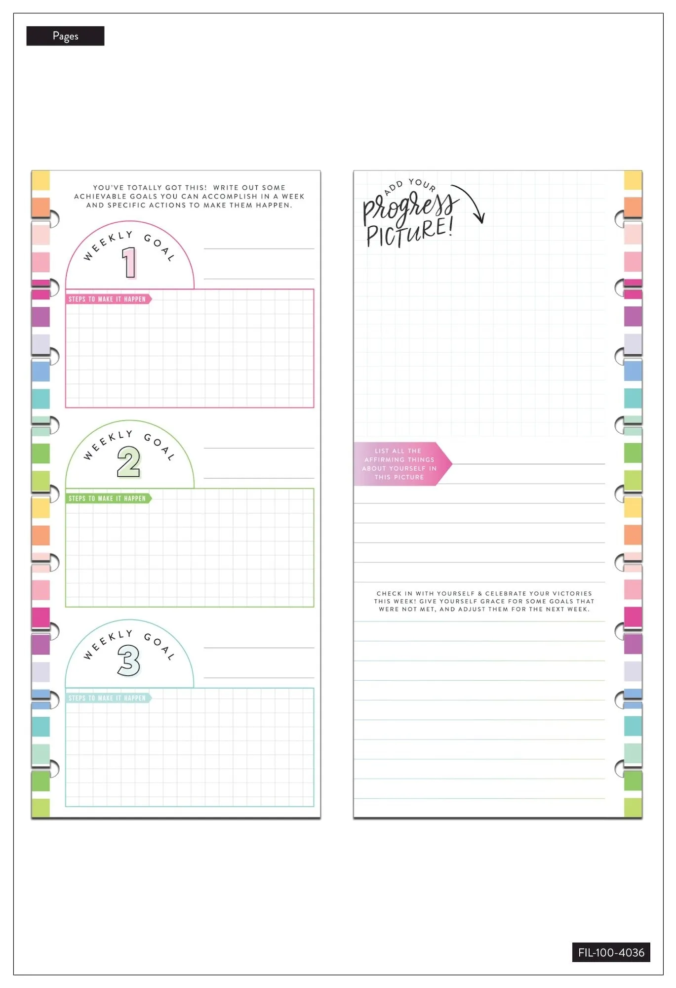 Fitness Filler Paper - Half Sheet - Classic