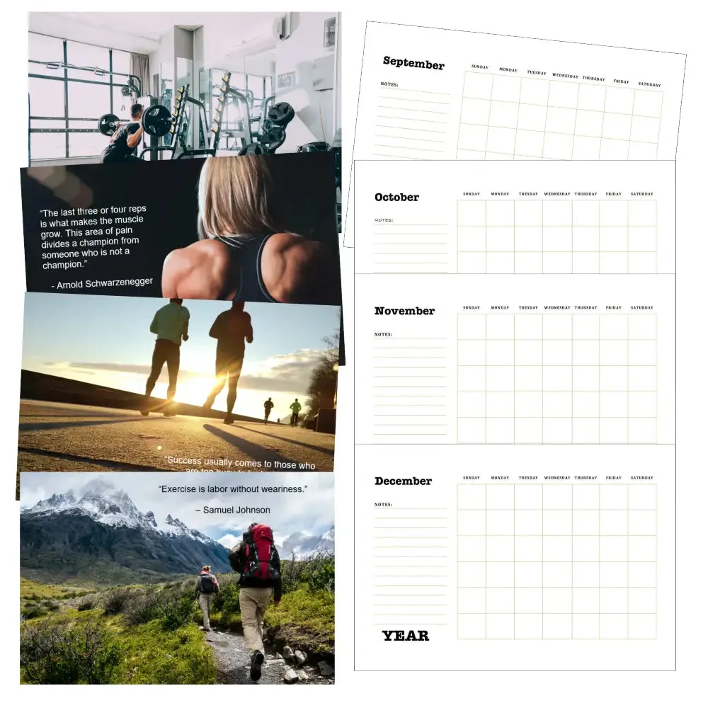 Fitness Goals Calendar PLR