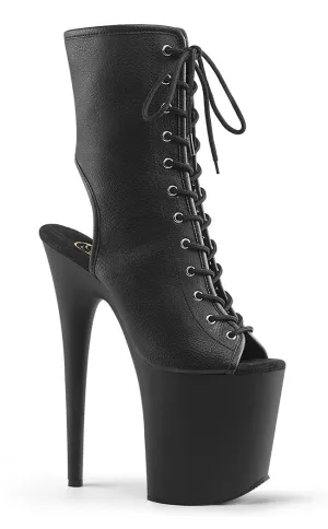 FLAMINGO-1016 Black Vegan Leather Ankle Boots