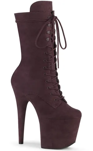 FLAMINGO-1050FS Brown Suede Mid Calf Boots