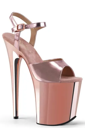 FLAMINGO-809 Rose Gold Platform Heels