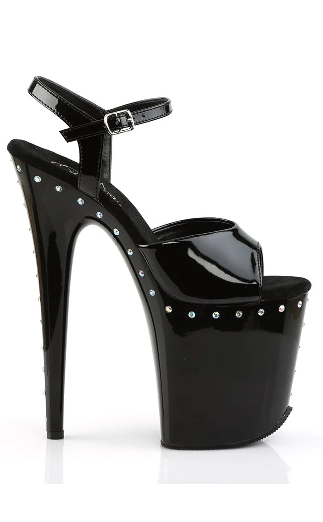 FLAMINGO-809ABLS Black Platform Heels