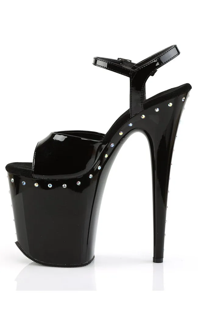 FLAMINGO-809ABLS Black Platform Heels