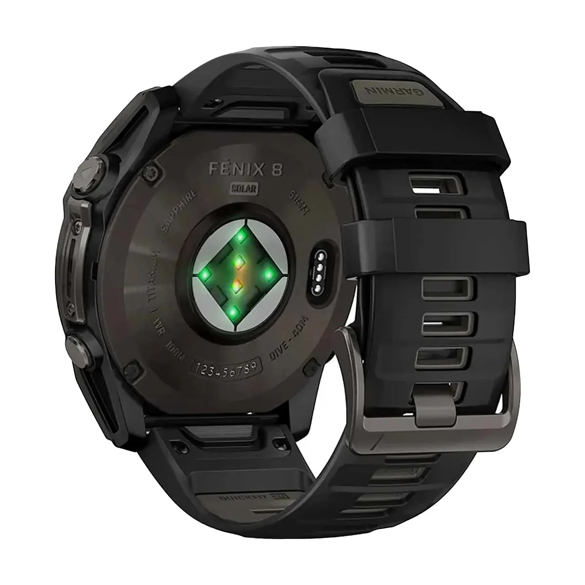 GARMIN Fenix 8 Multisport GPS Solar Watch - Sapphire/Titanium Black