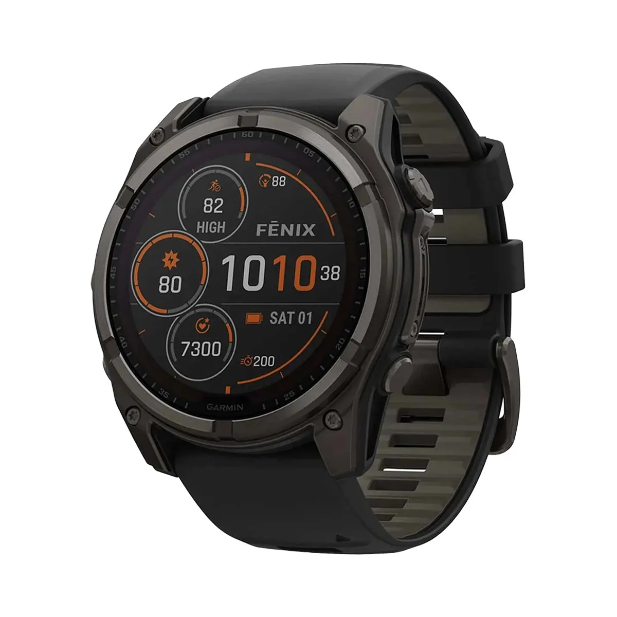 GARMIN Fenix 8 Multisport GPS Solar Watch - Sapphire/Titanium Black