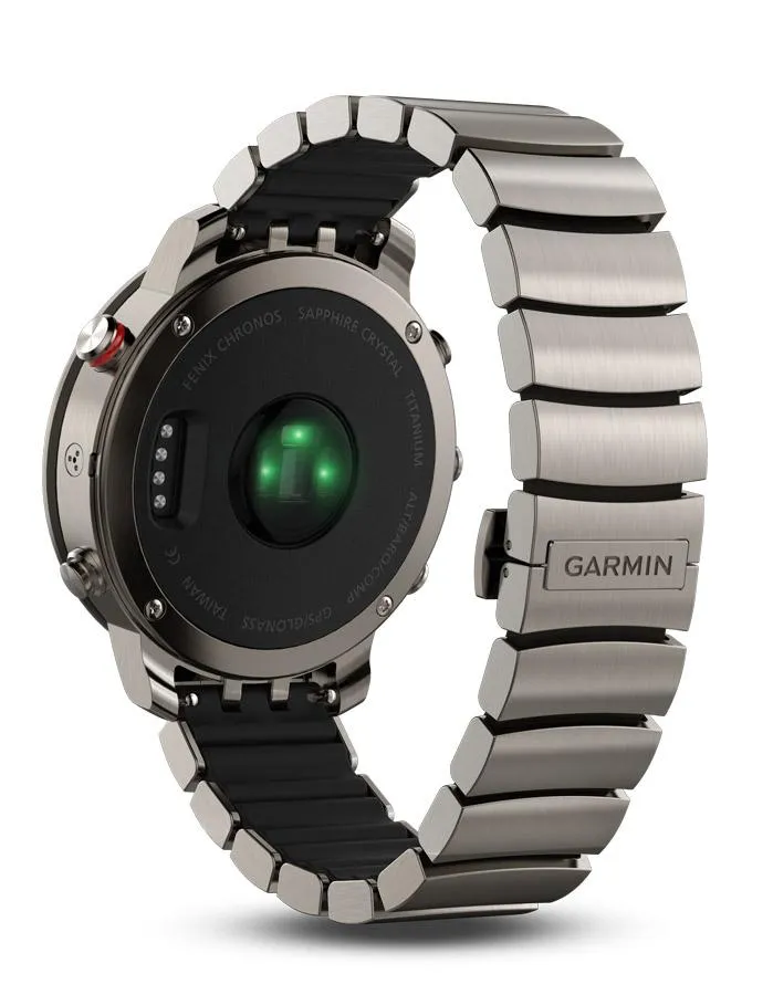 Garmin Fenix Chronos Luxury GPS Watch - Titanium - Bracelet - Smartwatch