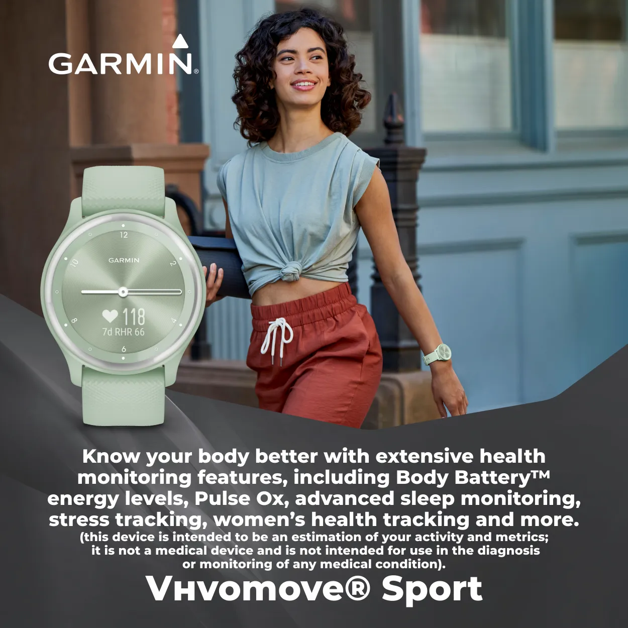 Garmin Vivomove Sport Hybrid Smartwatch