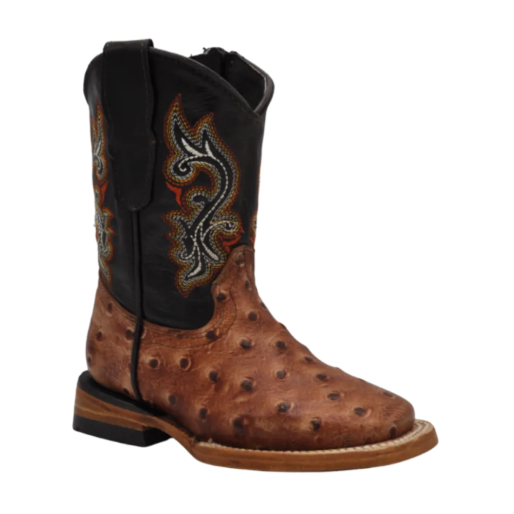 Gavel Kid's Bulldog Ostrich Shedron Boot