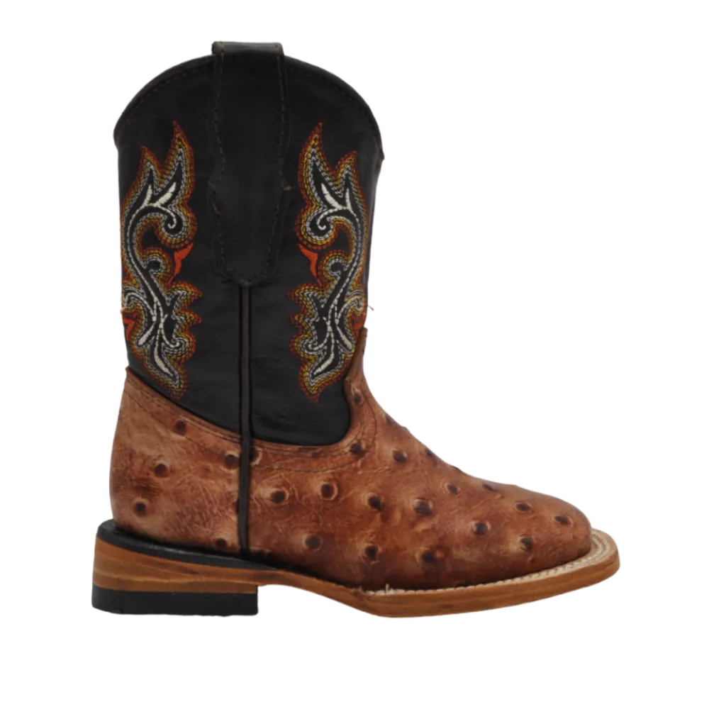 Gavel Kid's Bulldog Ostrich Shedron Boot