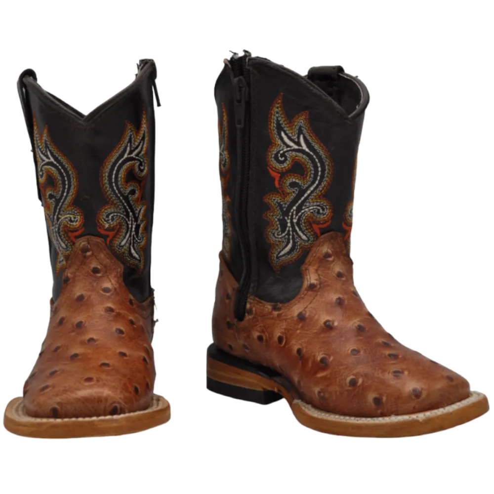 Gavel Kid's Bulldog Ostrich Shedron Boot