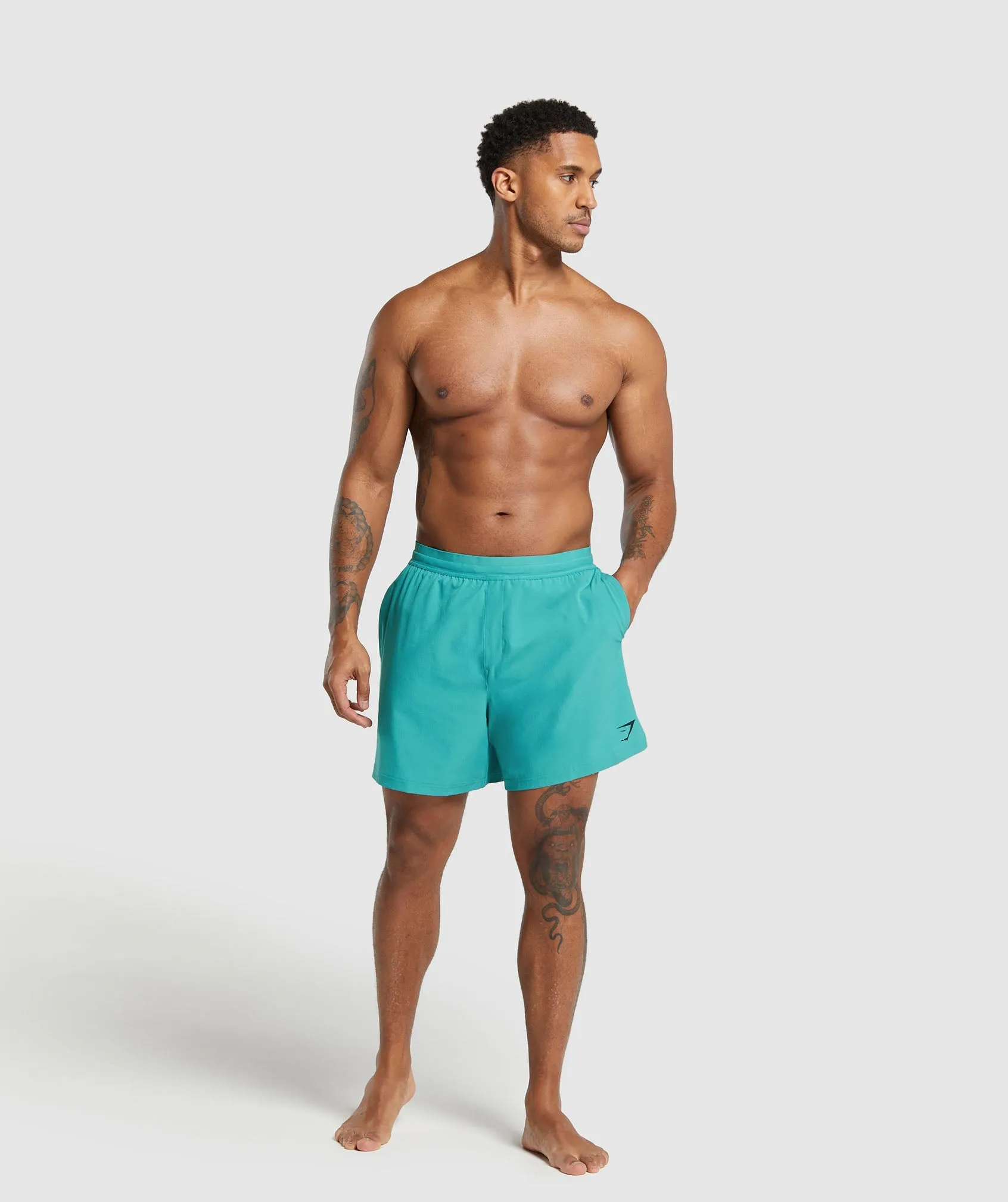 Gymshark Land to Water 6" Shorts - Bondi Teal