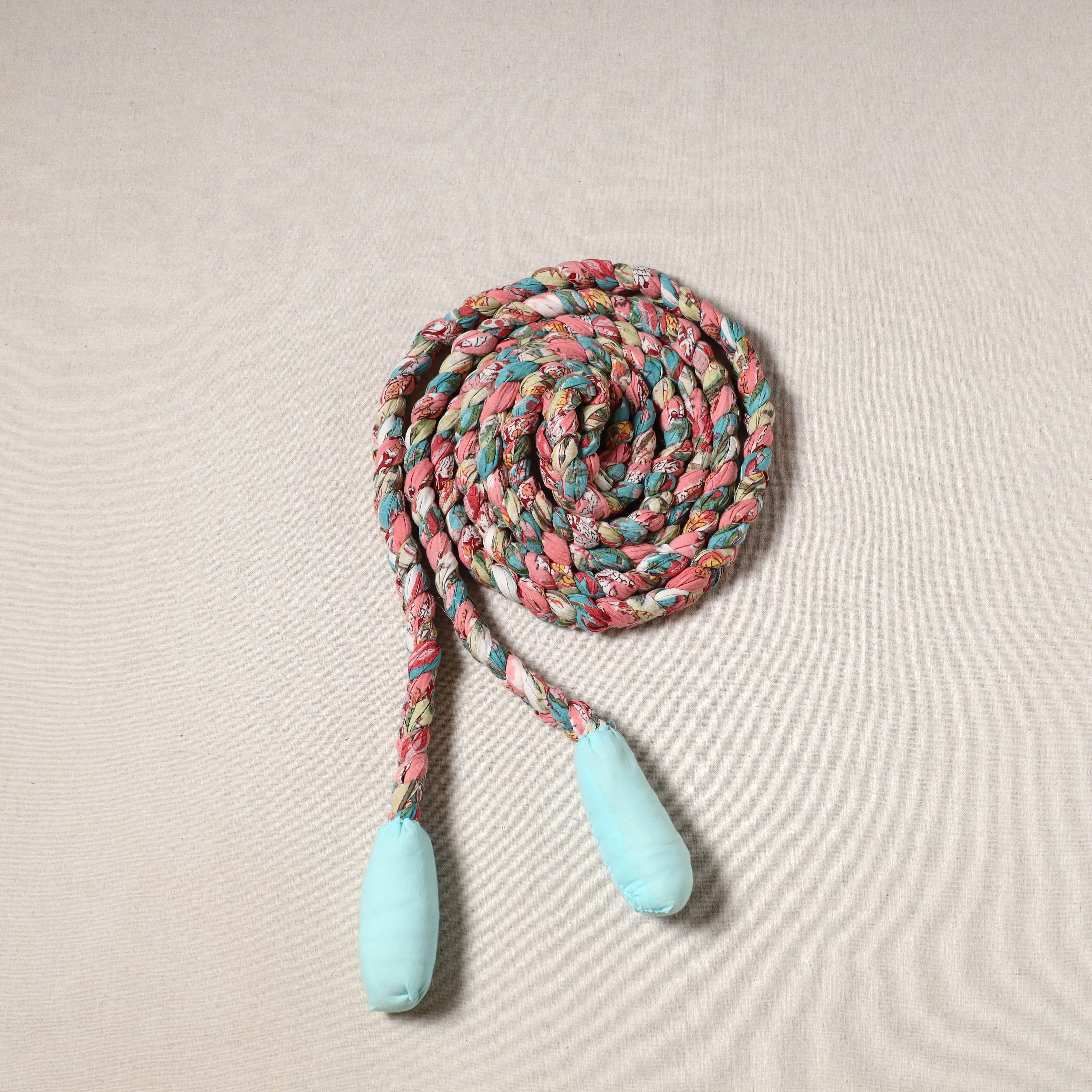 Handmade Upcycled Fabric Skipping Jump Rope 12