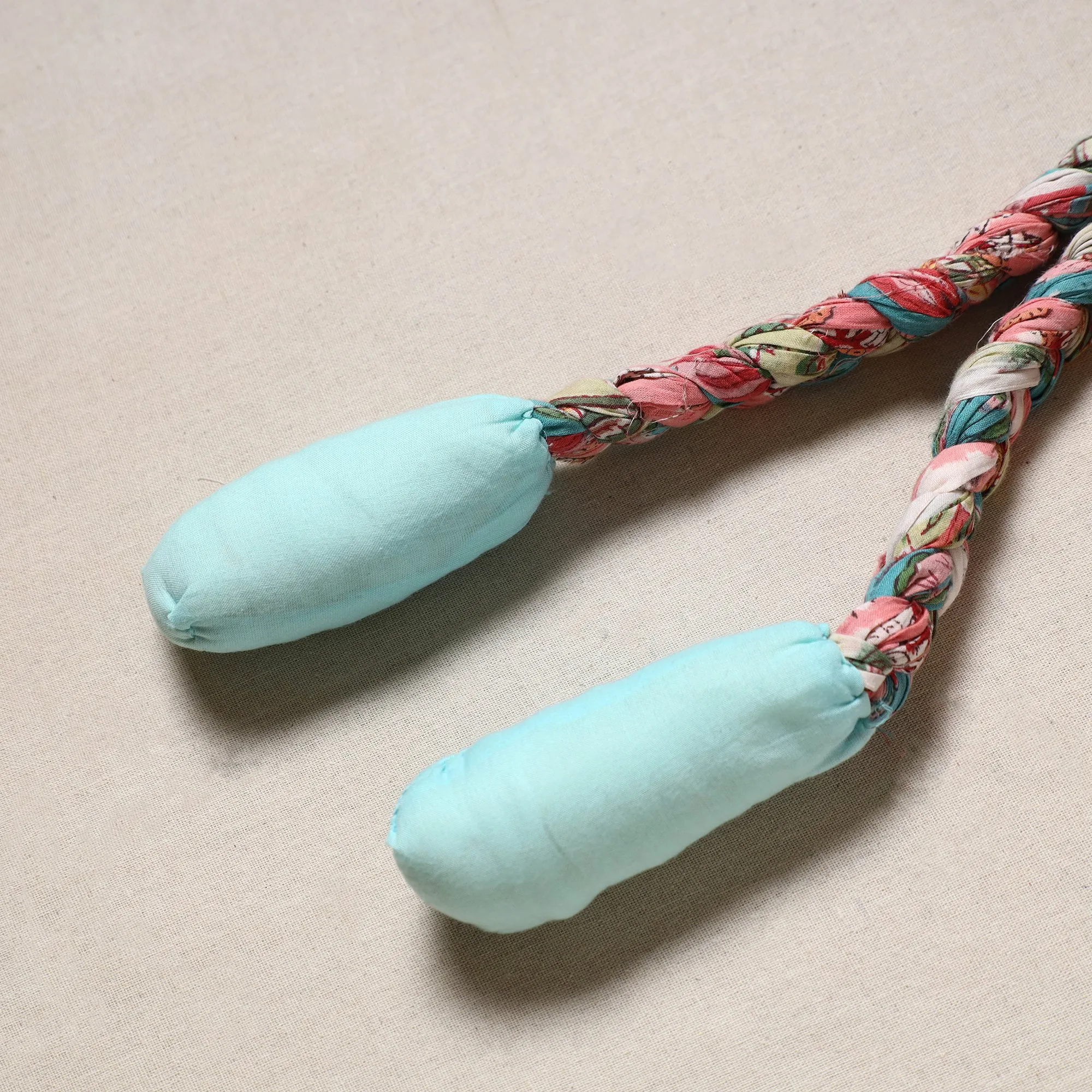 Handmade Upcycled Fabric Skipping Jump Rope 12