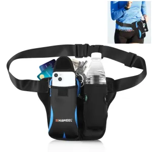 HAWEEL Multi-function Sports Fitness Water Bottle Waist Bag(Blue)