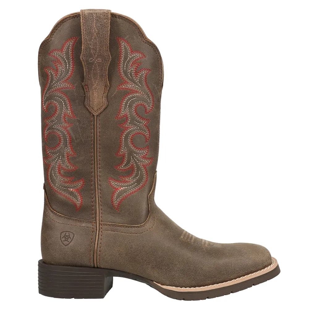 Hybrid Rancher StretchFit Embroidered Square Toe Cowboy Boots