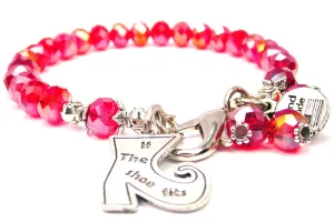 If The Shoe Fits Witch Boot Splash Of Color Crystal Bracelet