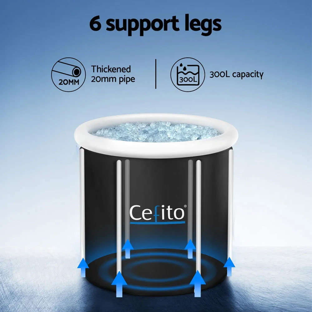 Insulated Portable Ice Bath Tub 300L with Cover