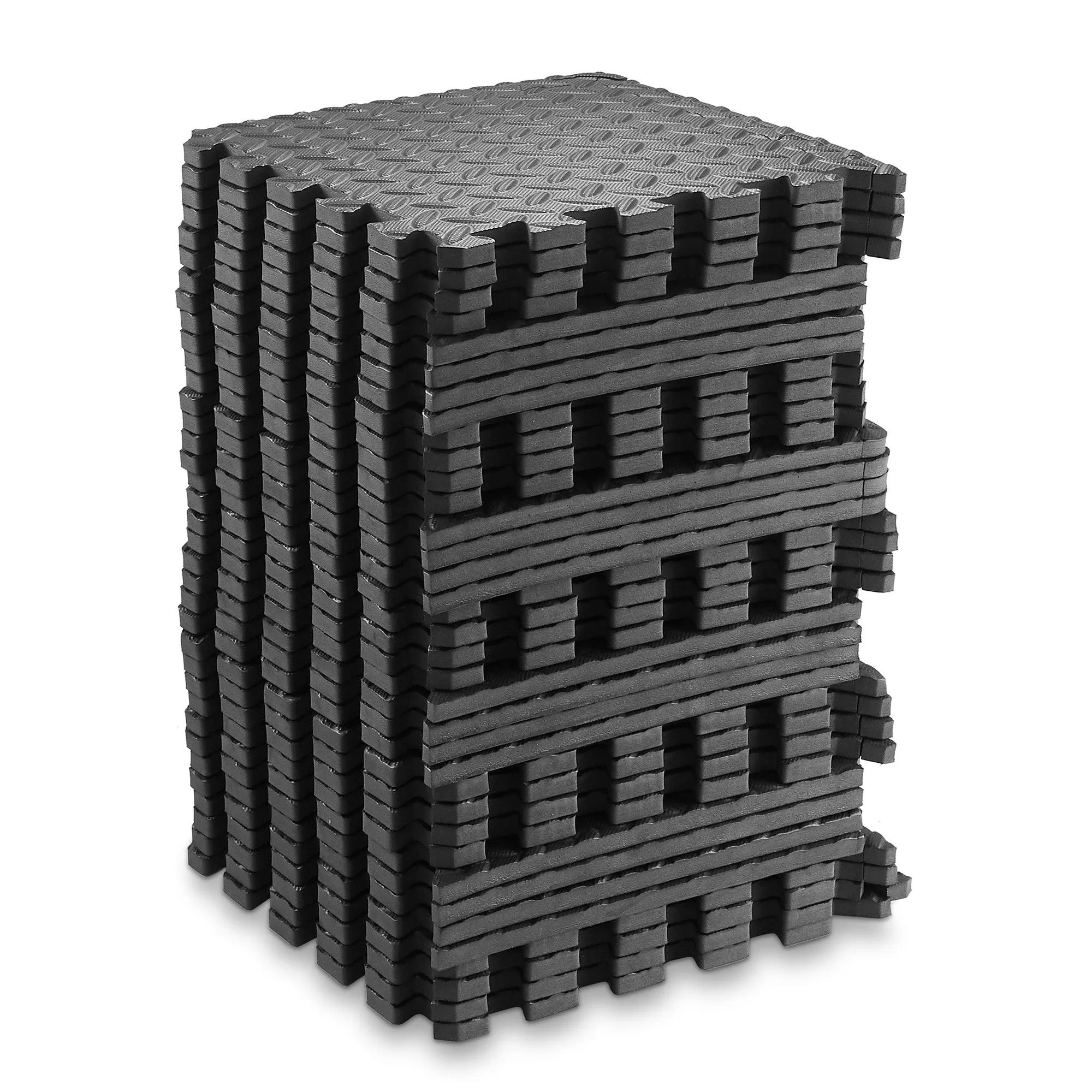 Interlocking Puzzle Exercise EVA Foam Mats, 1/2" Thick, 12-120 SQFT