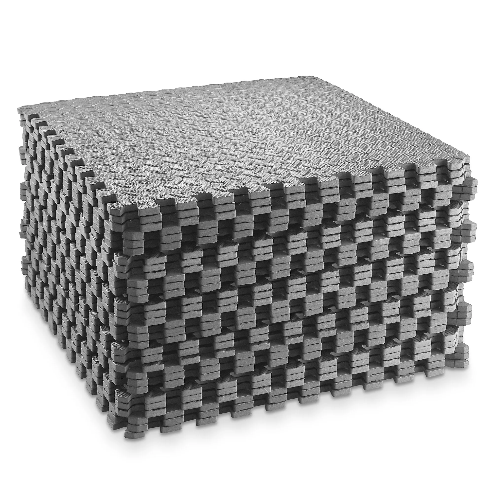 Interlocking Puzzle Exercise EVA Foam Mats, 1/2" Thick, 12-120 SQFT