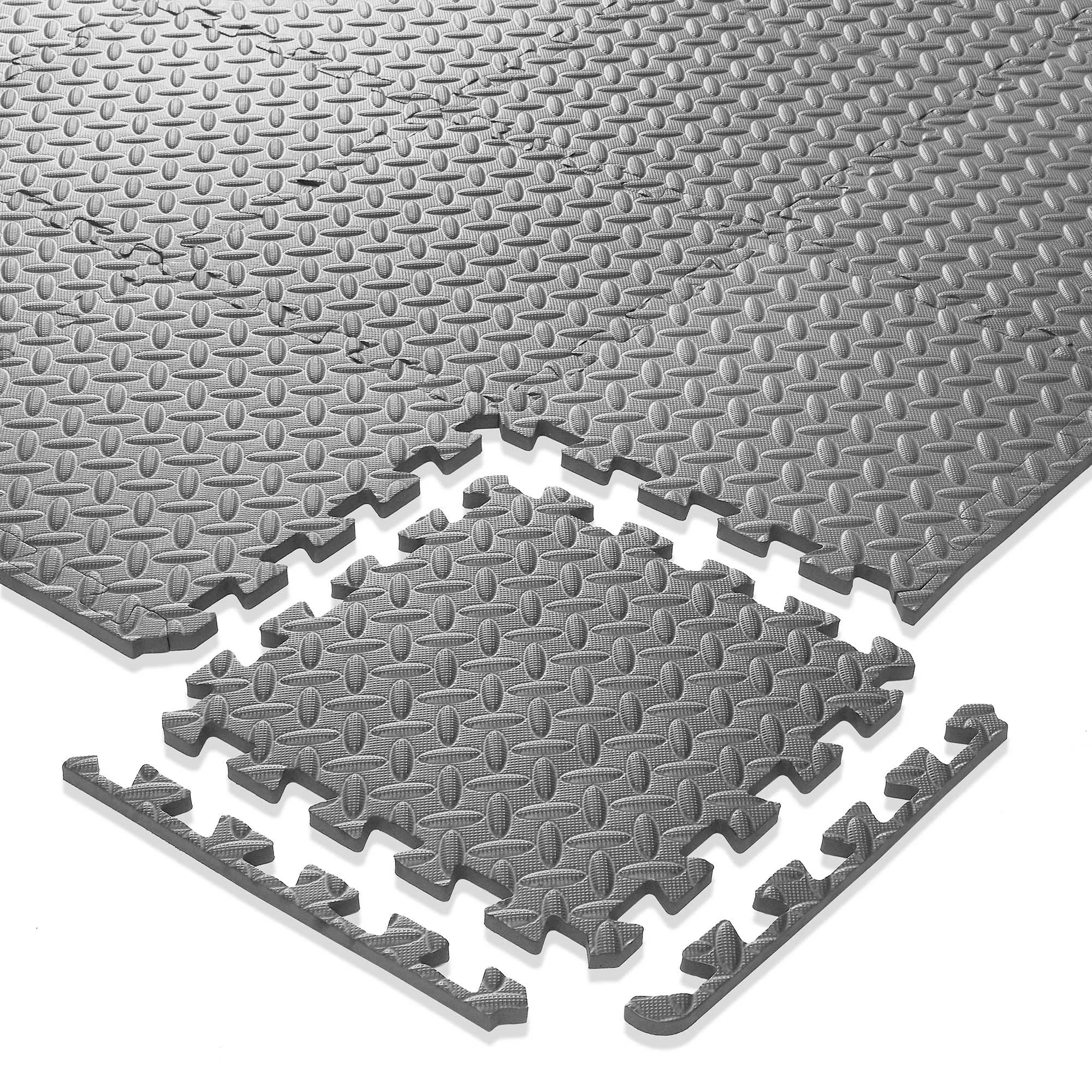 Interlocking Puzzle Exercise EVA Foam Mats, 1/2" Thick, 12-120 SQFT