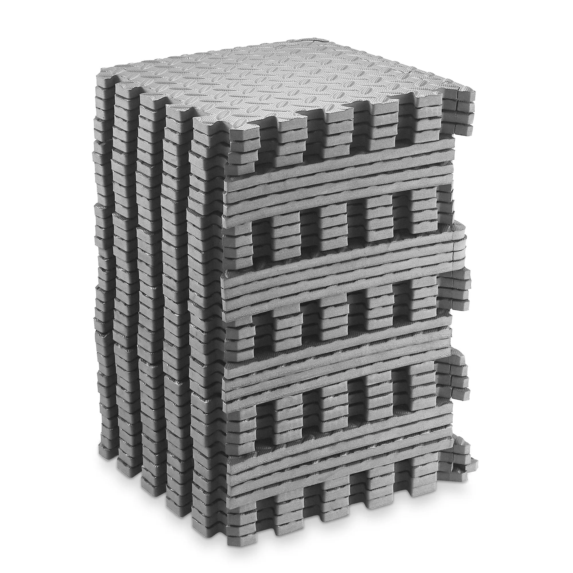 Interlocking Puzzle Exercise EVA Foam Mats, 1/2" Thick, 12-120 SQFT