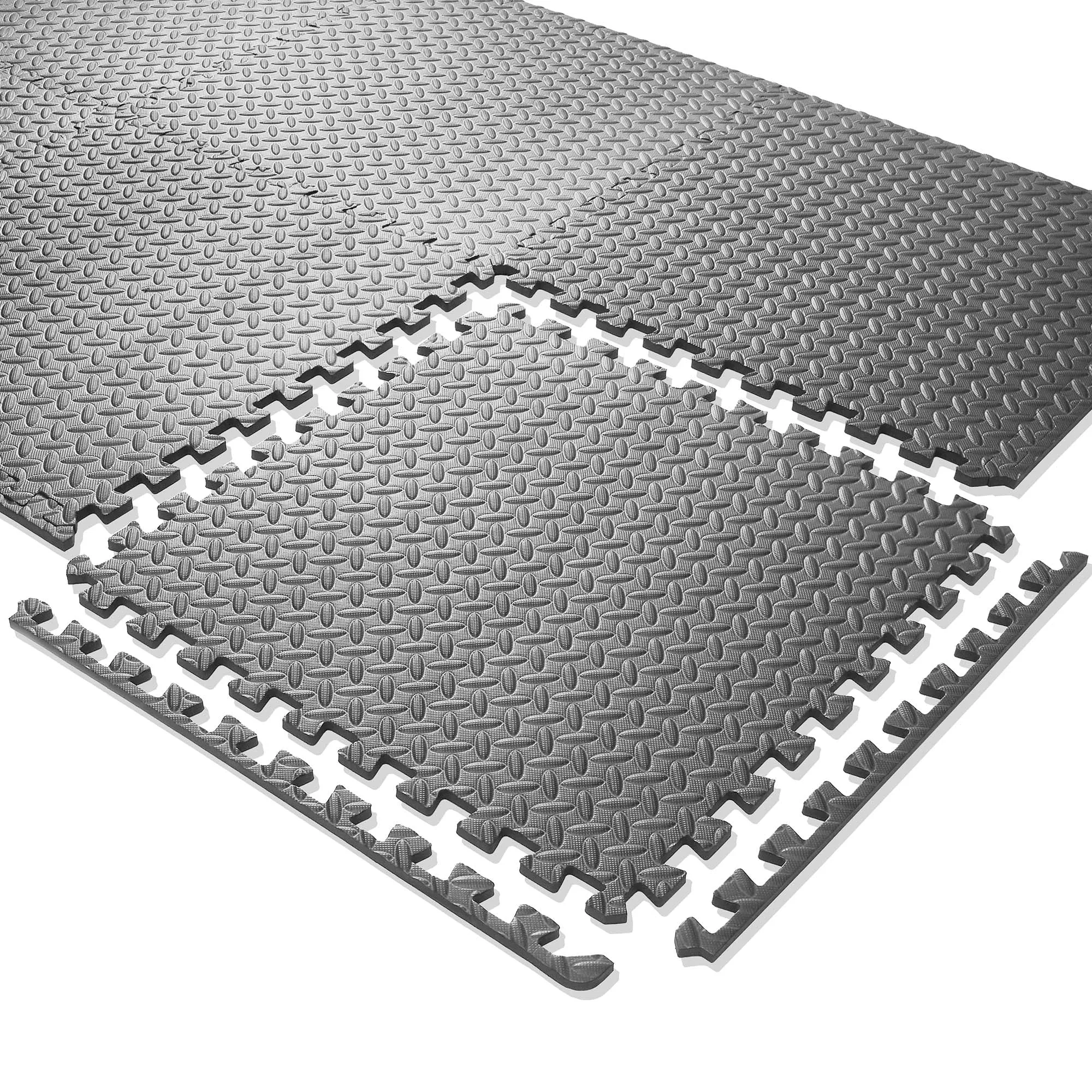 Interlocking Puzzle Exercise EVA Foam Mats, 1/2" Thick, 12-120 SQFT