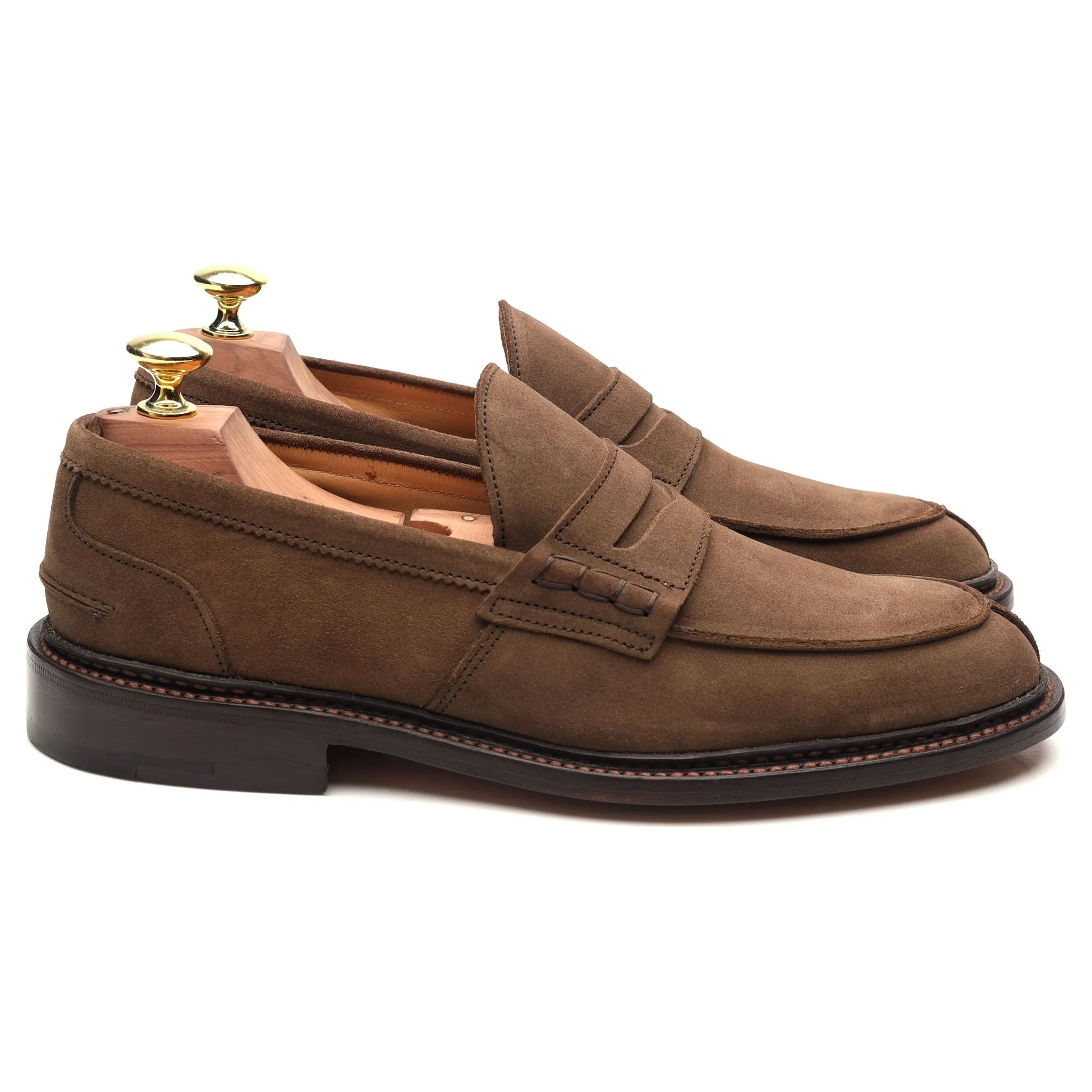 'James' Light Brown Suede Loafers UK 7