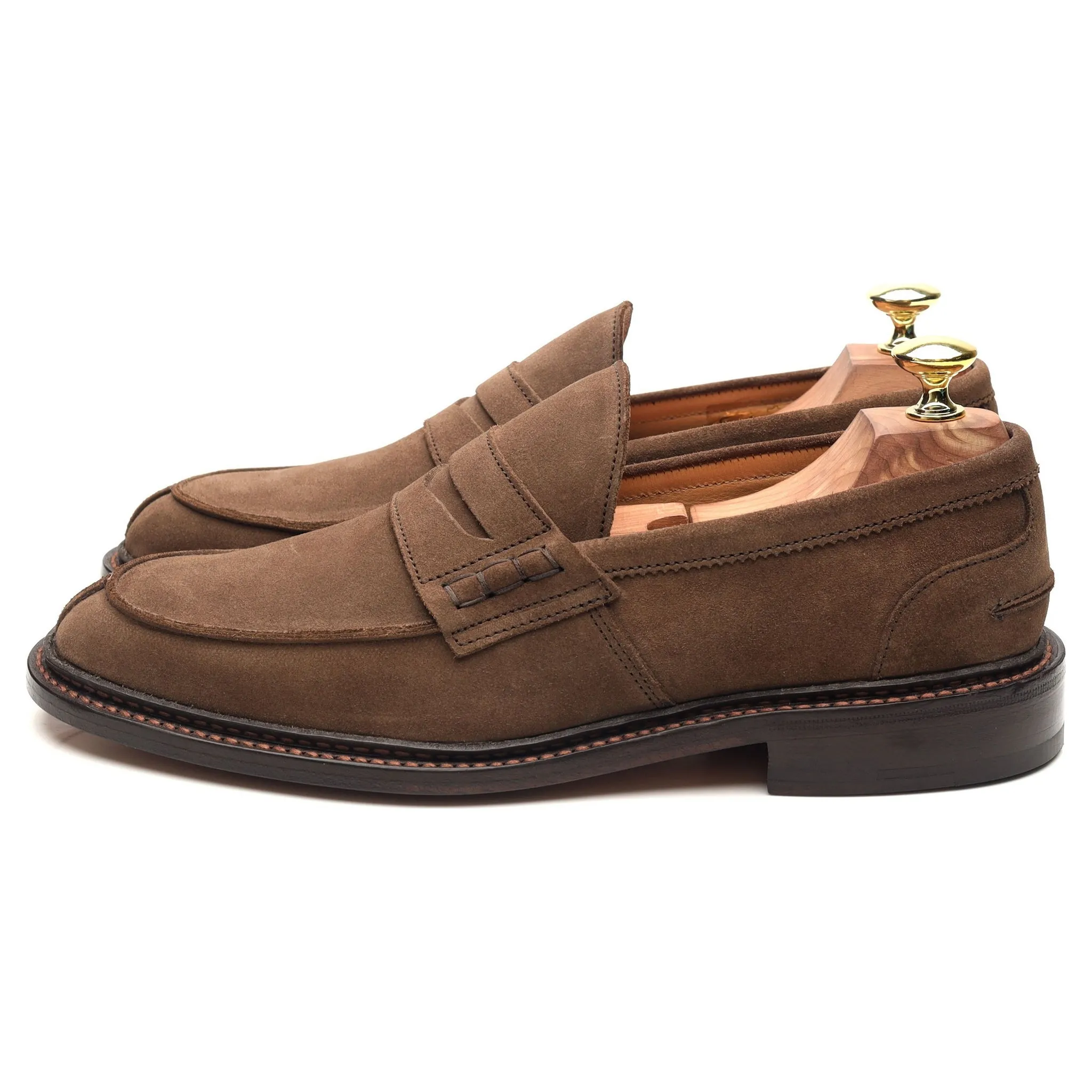 'James' Light Brown Suede Loafers UK 7