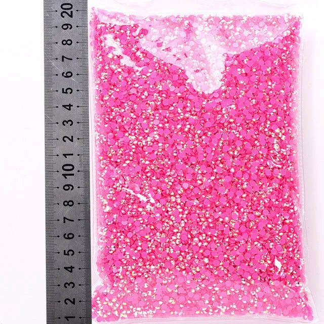 Jelly resin flat diamond nail beauty mobile phone case decorative water drill DIY decoration clothing accessories manufacturers wholesale