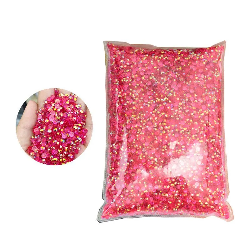 Jelly resin flat diamond nail beauty mobile phone case decorative water drill DIY decoration clothing accessories manufacturers wholesale