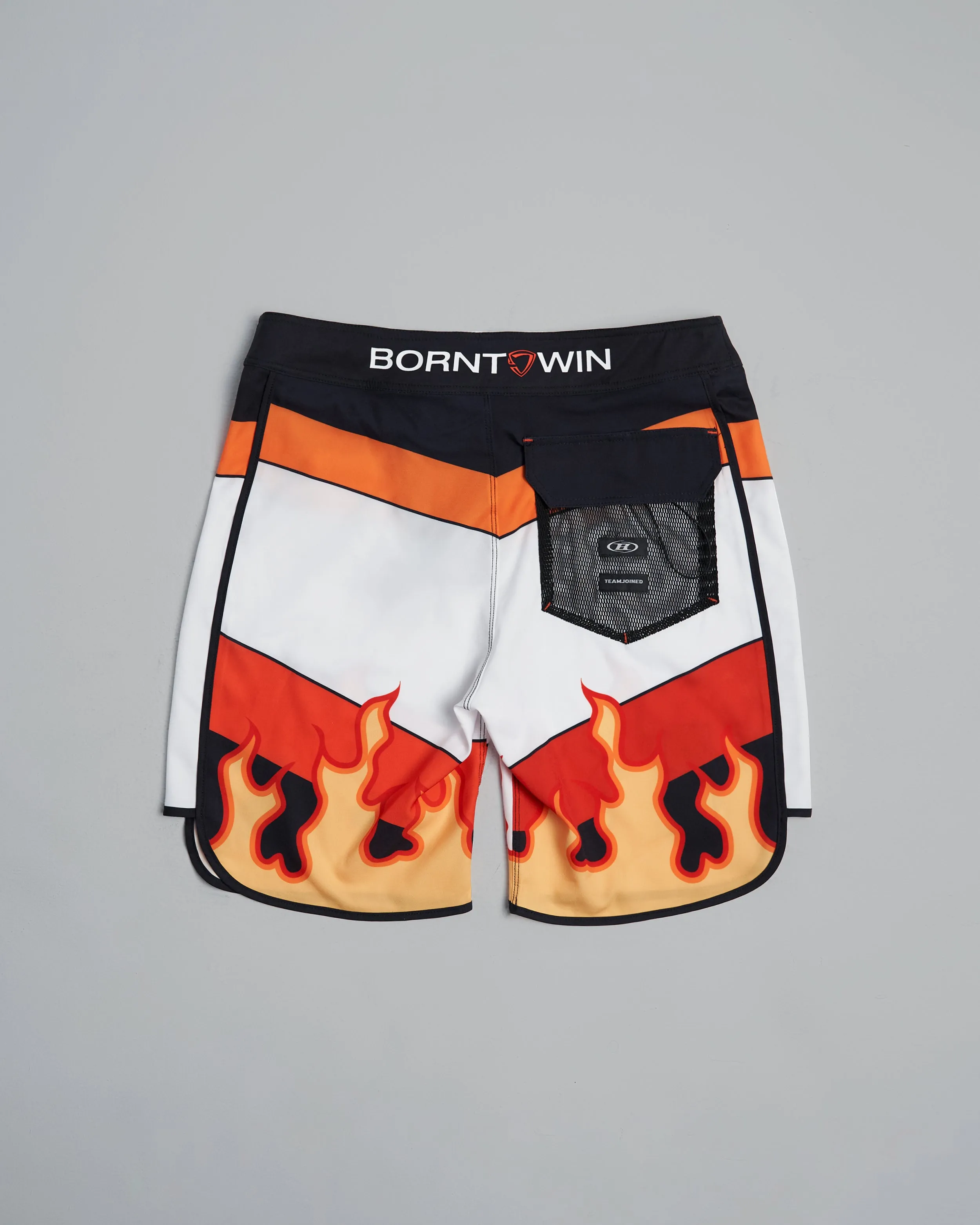 Joined® x BTW  Flame Curved Hem Stage Shorts