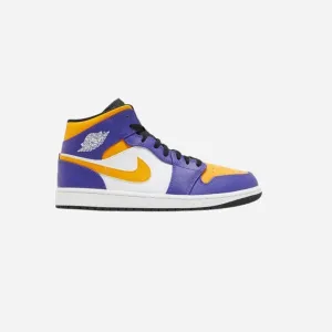 JORDAN 1 MID LAKERS