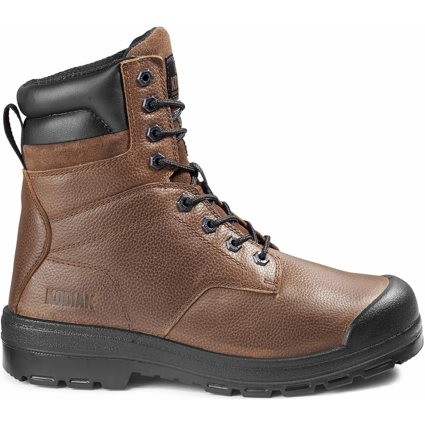 Kodiak Men's Greb 8" ST 200G Slip Resist Safety Work Boot -Brown- 4TH3BN