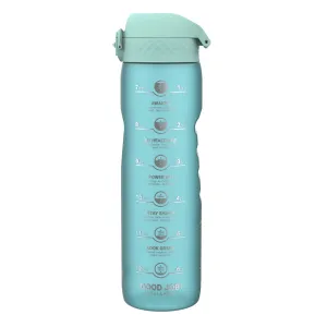 Leak Proof Water Bottle with Times to Drink, Recyclon, Sonic Blue, 1 Litre