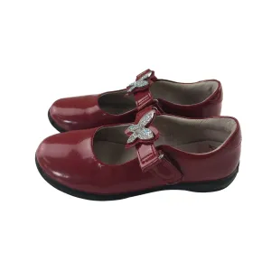 Lelli Kelly pumps shoe size 10 junior red flat shoes with changeable straps and spare plain straps