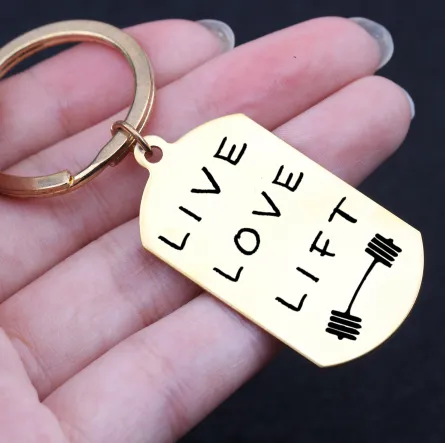 Live Love Lift Keychain