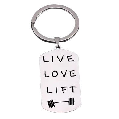 Live Love Lift Keychain