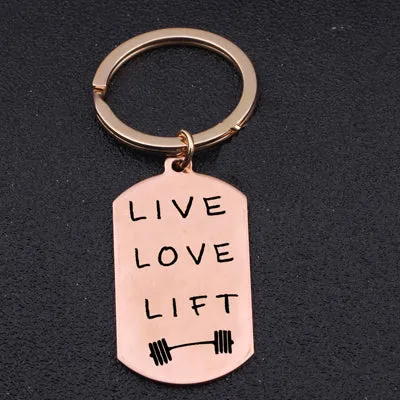 Live Love Lift Keychain