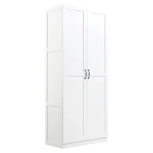 Manhattan Comfort Hopkins Modern  Storage Closet 3.0 in White