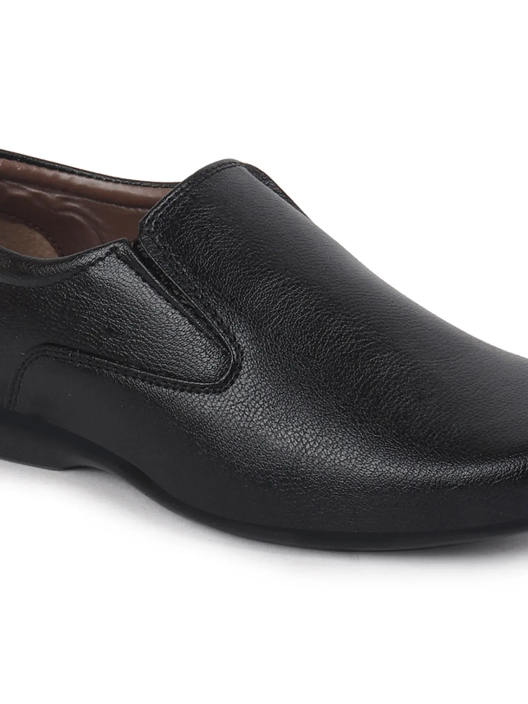 Men Black Formal Slip-On Shoes