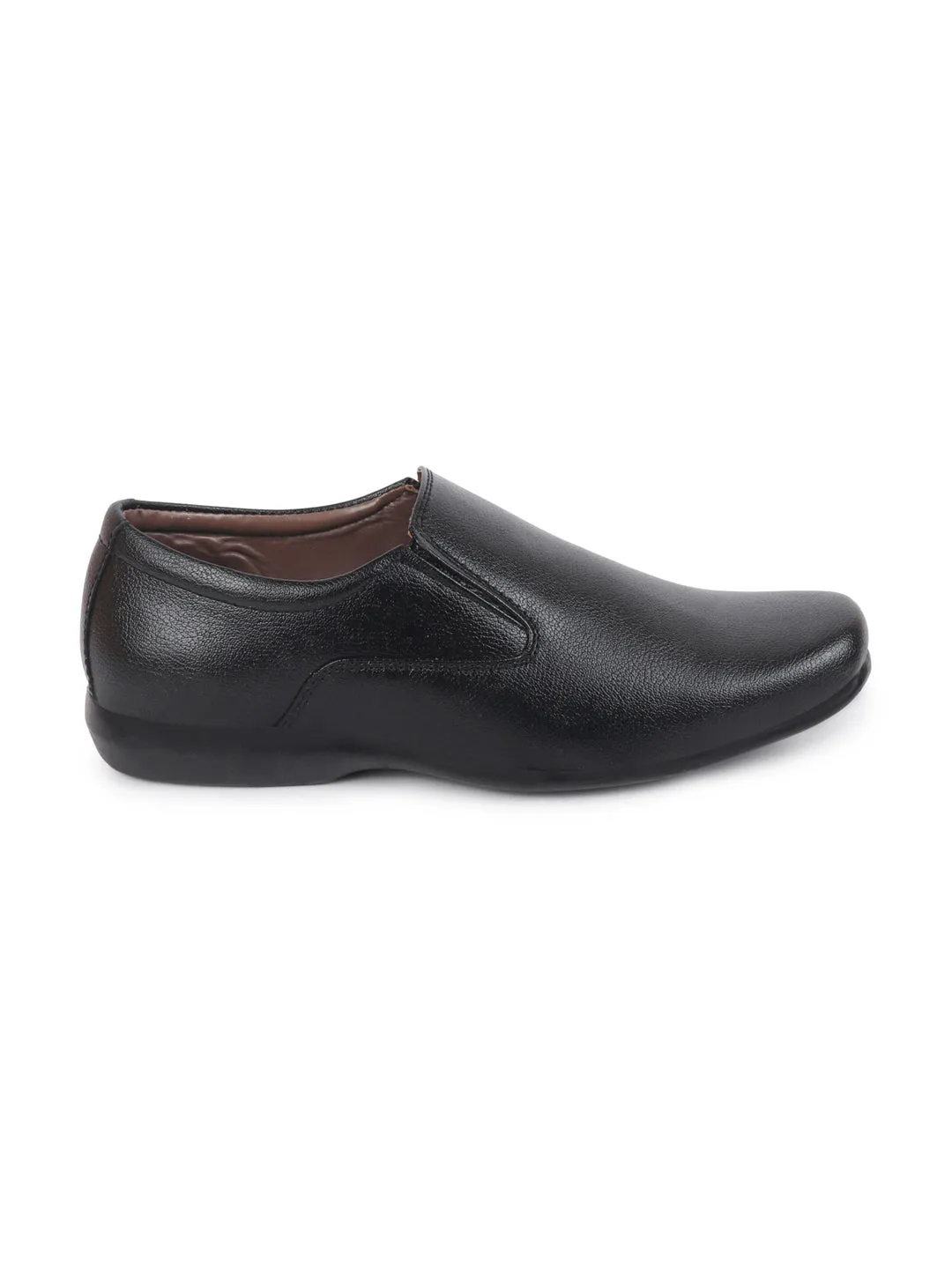 Men Black Formal Slip-On Shoes