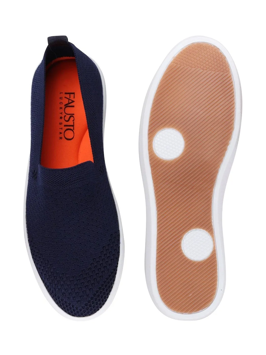 Men Blue Casual Slip-On Shoes