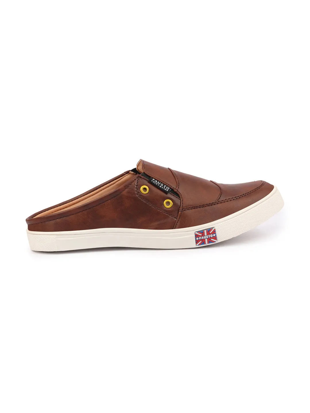 Men Brown Casual Slip-On Shoes