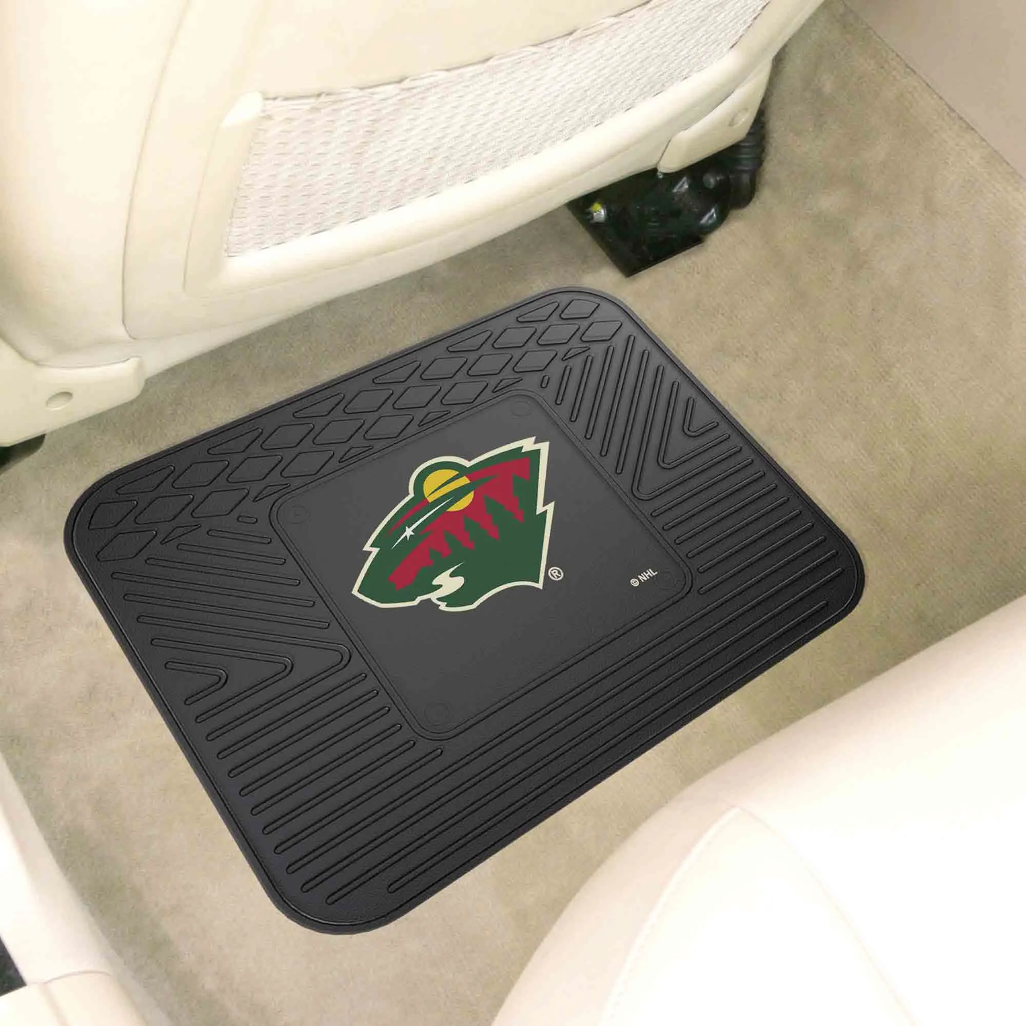 Minnesota Wild Back Seat Car Utility Mat - 14in. x 17in.