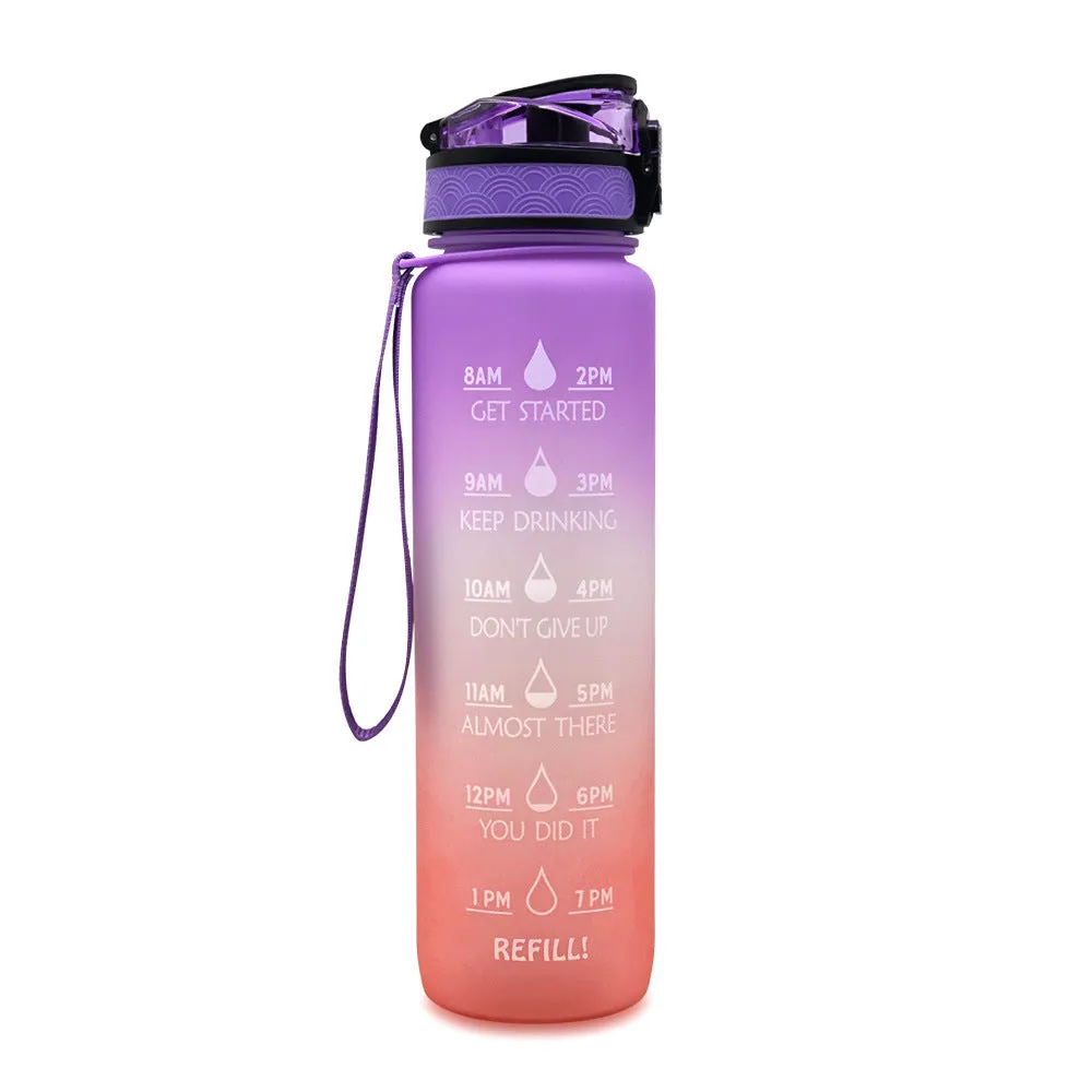 Motivational Water Bottle Cycling Leakproof