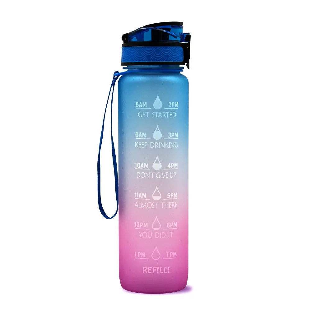 Motivational Water Bottle Cycling Leakproof