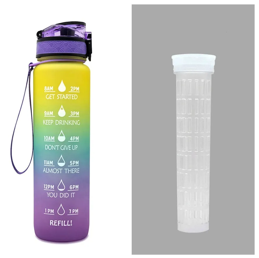 Motivational Water Bottle Cycling Leakproof